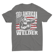 Load image into Gallery viewer, 100% American Welder, Welding Shirts, Gift For Welder
