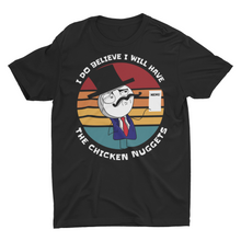 Load image into Gallery viewer, Chicken Nuggets Retro Sunset Unisex Classic T-Shirt, Funny Meme Shirt.