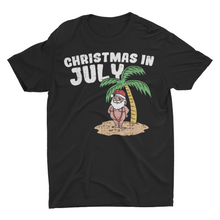 Load image into Gallery viewer, Beach Santa Christmas In July Unisex Classic T-Shirt