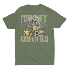 Load image into Gallery viewer, Forklift Certified Shirt Unisex Heavy Cotton Tee