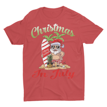 Load image into Gallery viewer, Vacation Beach Santa Christmas in July Shirt
