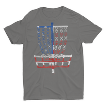 Load image into Gallery viewer, American Flag Disc Golf Goal Shirt