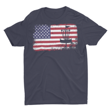 Load image into Gallery viewer, American Flag Disc Golf Shirt Patriotic Disc Golfer Gift