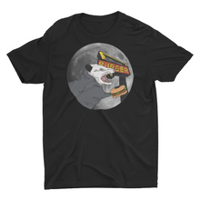 Load image into Gallery viewer, Screaming Opossum Eating a Hamburger in Front of the Moon Unisex Classic T-Shirt