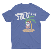Load image into Gallery viewer, Beach Santa Christmas In July Unisex Classic T-Shirt