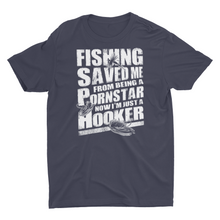 Load image into Gallery viewer, Fishing Saved Me, Sarcastic Funny Fishing Saying Shirts