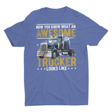 Load image into Gallery viewer, Awesome Trucker, Truck Driver Unisex T-Shirt