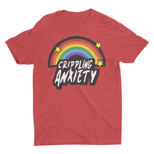 Load image into Gallery viewer, Crippling Anxiety Rainbow Unisex T-Shirt - E.G. Supplies, LLC