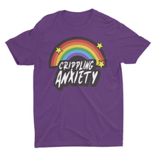 Load image into Gallery viewer, Crippling Anxiety Rainbow Unisex T-Shirt - E.G. Supplies, LLC