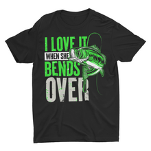 Load image into Gallery viewer, Funny Bass Fishing Shirt Fishing Rod