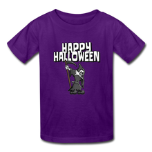 Load image into Gallery viewer, Happy Halloween Grim Reaper Kids' T-Shirt - purple