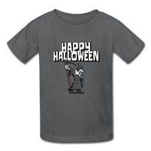 Load image into Gallery viewer, Happy Halloween Grim Reaper Kids' T-Shirt - charcoal