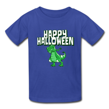Load image into Gallery viewer, Trex Dabbing Happy Halloween Kids' T-Shirt - royal blue