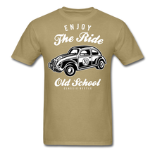 Load image into Gallery viewer, Enjoy The Ride VW Beetle T-Shirt - khaki