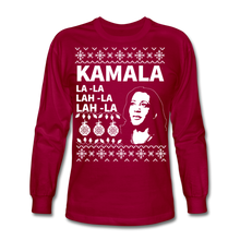 Load image into Gallery viewer, Kamala Ugly Sweater Long Sleeve T-Shirt - dark red