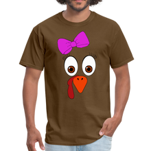 Load image into Gallery viewer, 2 Turkey Face Unisex T-Shirt - brown