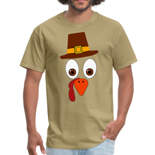 Load image into Gallery viewer, 5 Turkey Face Unisex T-Shirt - khaki