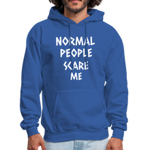 Load image into Gallery viewer, Normal People Scare Me Hoodie - royal blue