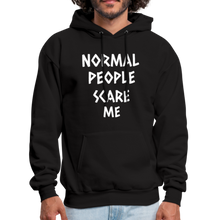 Load image into Gallery viewer, Normal People Scare Me Hoodie - black