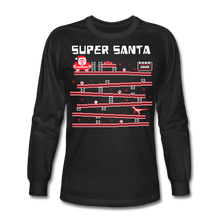 Load image into Gallery viewer, Gamer Ugly Christmas Sweater Long Sleeve T-Shirt - black