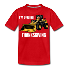 Load image into Gallery viewer, I'm Digging Thanksgiving Kids' Premium T-Shirt - red