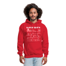 Load image into Gallery viewer, Super Santa Ugly Christmas Sweater Style Hoodie - red