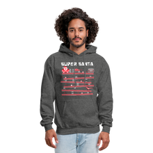 Load image into Gallery viewer, Super Santa Ugly Christmas Sweater Style Hoodie - charcoal gray