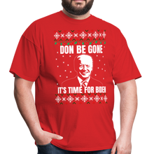 Load image into Gallery viewer, Couples Joe Biden Ugly Sweater Unisex Classic T-Shirt - red