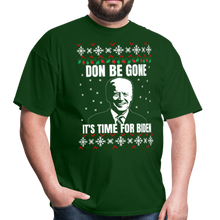 Load image into Gallery viewer, Couples Joe Biden Ugly Sweater Unisex Classic T-Shirt - forest green