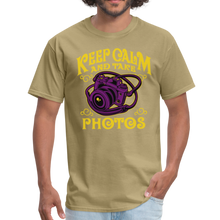 Load image into Gallery viewer, Keep Calm And Take Photos Unisex T-Shirt - khaki