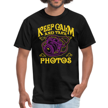Load image into Gallery viewer, Keep Calm And Take Photos Unisex T-Shirt - black