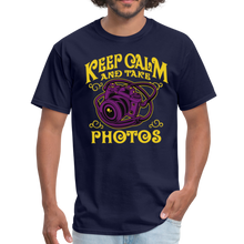 Load image into Gallery viewer, Keep Calm And Take Photos Unisex T-Shirt - navy
