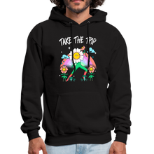 Load image into Gallery viewer, Take The Trip Flower Hoodie - black