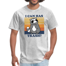 Load image into Gallery viewer, Cute Raccoon, I Can Has Trash? Funny Meme Unisex Classic T-Shirt - heather gray