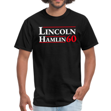 Load image into Gallery viewer, Abraham Lincoln Retro 1860 Republican Presidential Campaign Unisex Classic T-Shirt - black