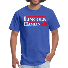Load image into Gallery viewer, Abraham Lincoln Retro 1860 Republican Presidential Campaign Unisex Classic T-Shirt - royal blue