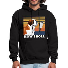 Load image into Gallery viewer, St Bernard How I Roll Pull Over Hoodie - black