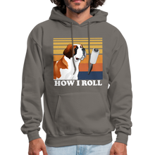 Load image into Gallery viewer, St Bernard How I Roll Pull Over Hoodie - asphalt gray