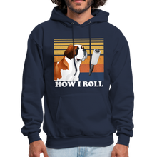 Load image into Gallery viewer, St Bernard How I Roll Pull Over Hoodie - navy