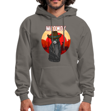 Load image into Gallery viewer, Meowdy Texas Landscape Cowboy Cat Meme Hoodie - asphalt gray