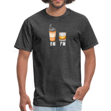 Load image into Gallery viewer, Morning Coffee, Evening Whiskey Coffee Whiskey Drinker Unisex Classic T-Shirt - heather black