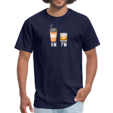 Load image into Gallery viewer, Morning Coffee, Evening Whiskey Coffee Whiskey Drinker Unisex Classic T-Shirt - navy