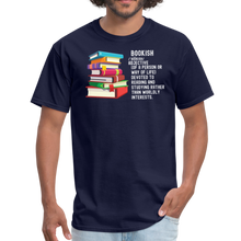 Load image into Gallery viewer, Bookish Defined, Book Lover, Reader, Teacher Unisex Classic T-Shirt - navy