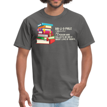 Load image into Gallery viewer, Bibliophile, Book Lover, Reading Teacher Unisex Classic T-Shirt - charcoal