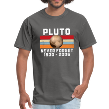 Load image into Gallery viewer, Pluto Never Forget 1930 - 2006 Unisex Classic T-Shirt - charcoal