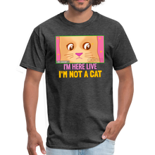Load image into Gallery viewer, Lawyer Cat Meme, I'm Not a Cat Meme Unisex Classic T-Shirt - heather black