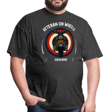 Load image into Gallery viewer, Military Veteran Biker Military Motorcycle Rider Gift Unisex Classic T-Shirt - heather black
