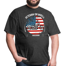 Load image into Gallery viewer, Military Veteran Biker Military Motorcycle Rider Gift Unisex Classic T-Shirt - heather black