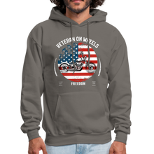 Load image into Gallery viewer, Military Veteran Biker Military Motorcycle Rider Gift Hoodie - asphalt gray