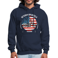 Load image into Gallery viewer, Military Veteran Biker Military Motorcycle Rider Gift Hoodie - navy